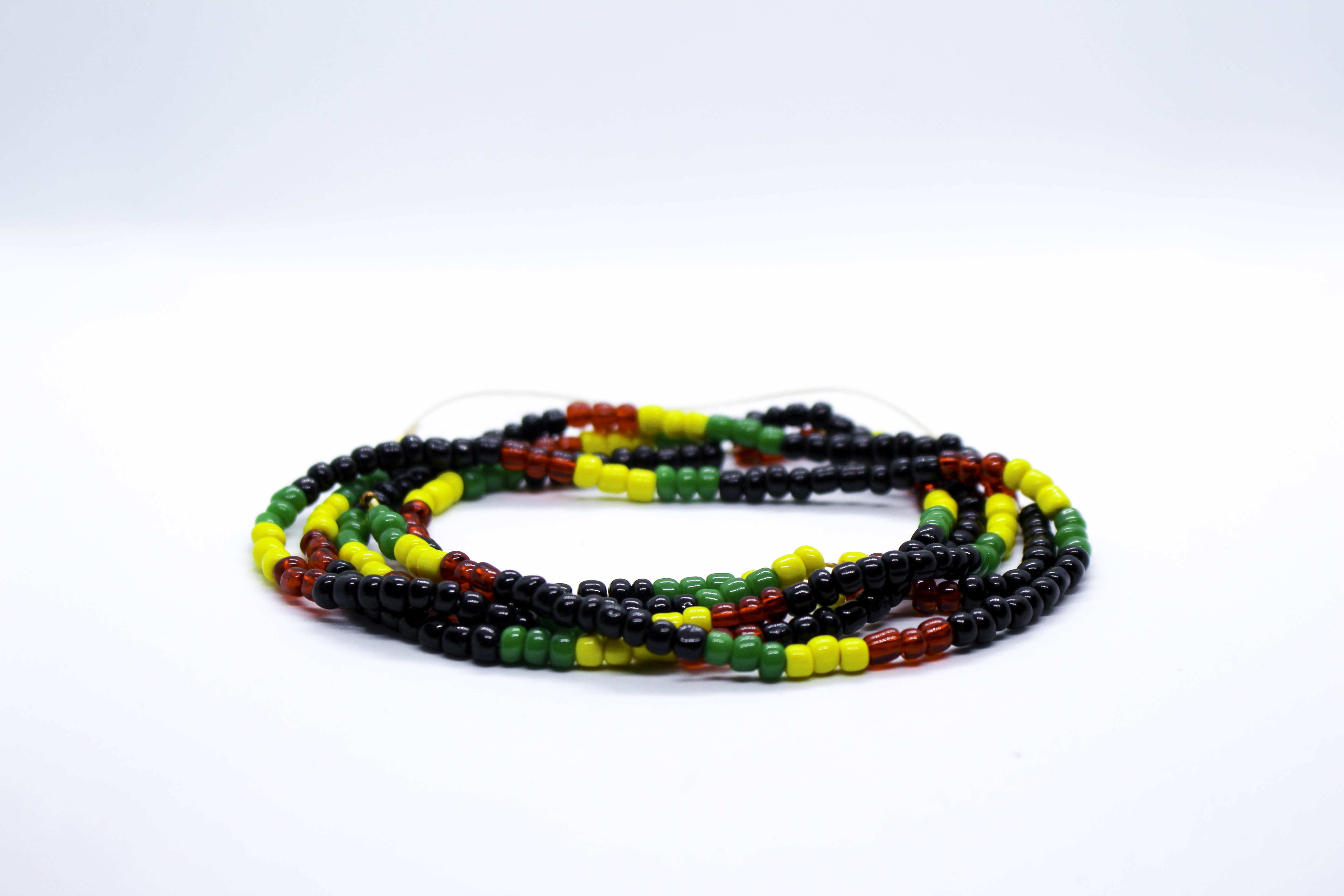 Black Rasta Permanent Waist Beads | RockYourLocs
